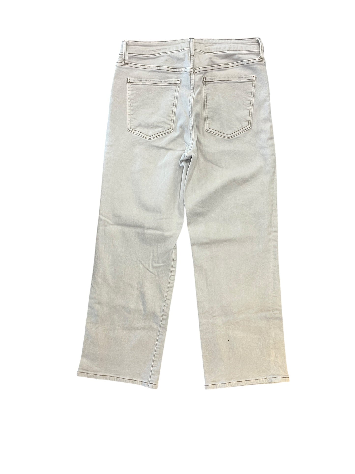 Jeans Wide Leg By Kut In Cream Denim, Size:8