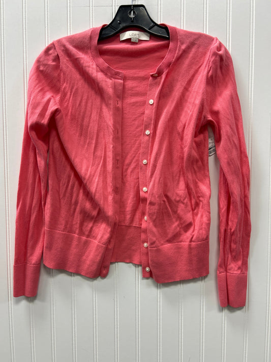Cardigan By Loft In Coral, Size:Xs