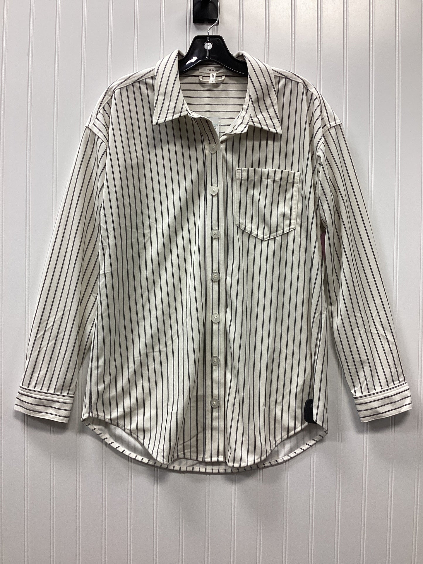 Blouse Ls By Maurices In Cream, Size:S