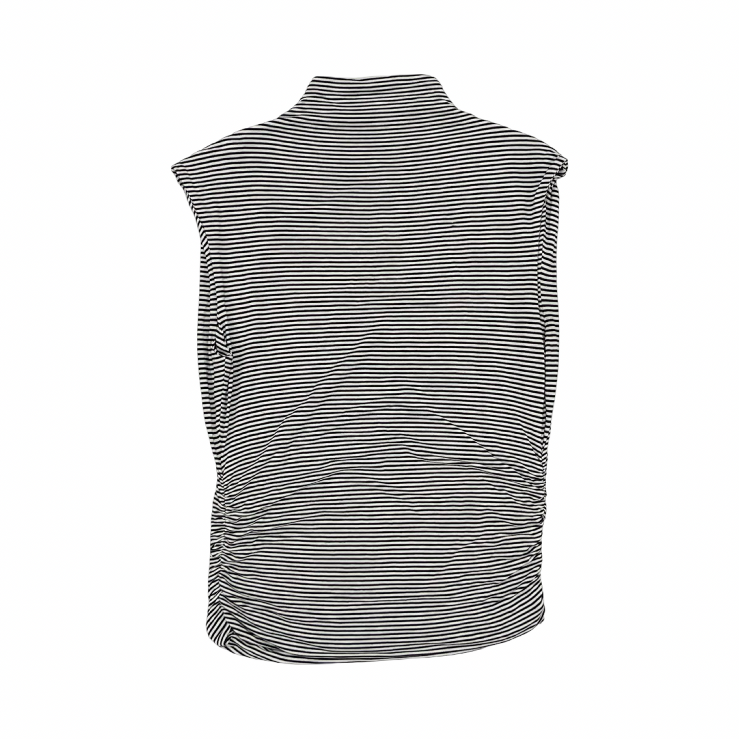 Top Sleeveless By Nine Britton In Black & White, Size:L