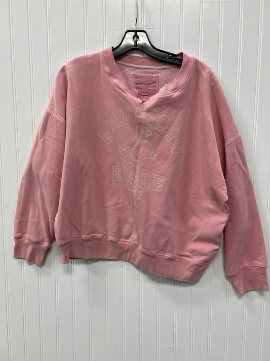 Sweatshirt Crewneck By American Eagle In Pink, Size:M