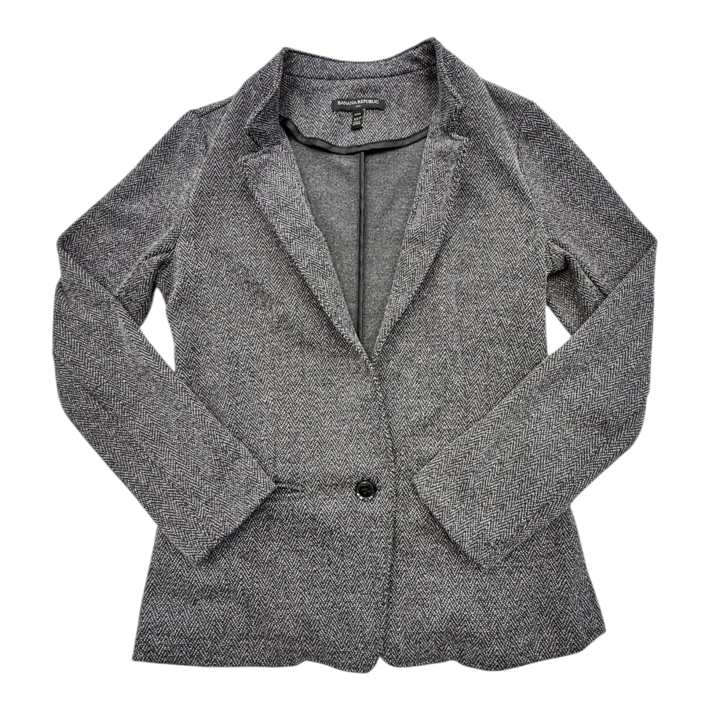 Blazer By Banana Republic In Black & White, Size:Xsp