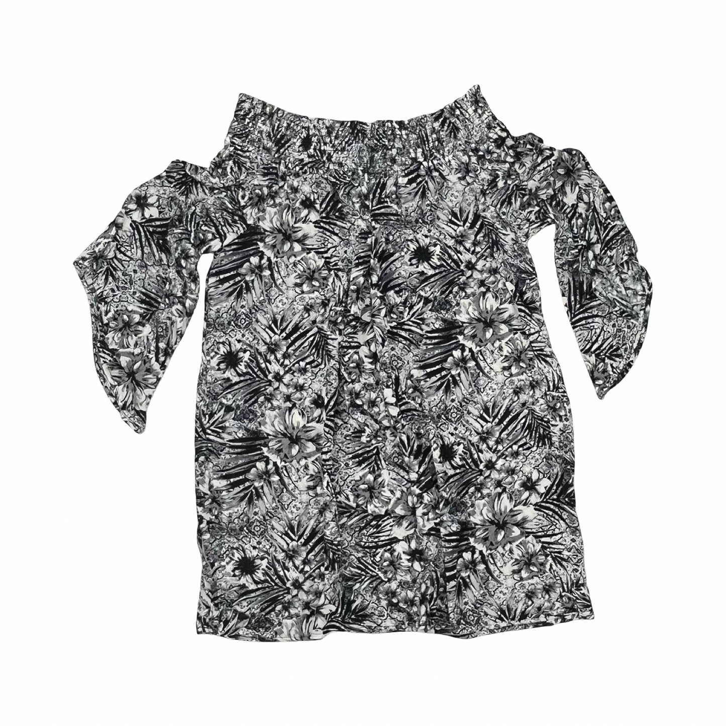Swimwear Cover-Up By Clothes Mentor In Black & White, Size:M