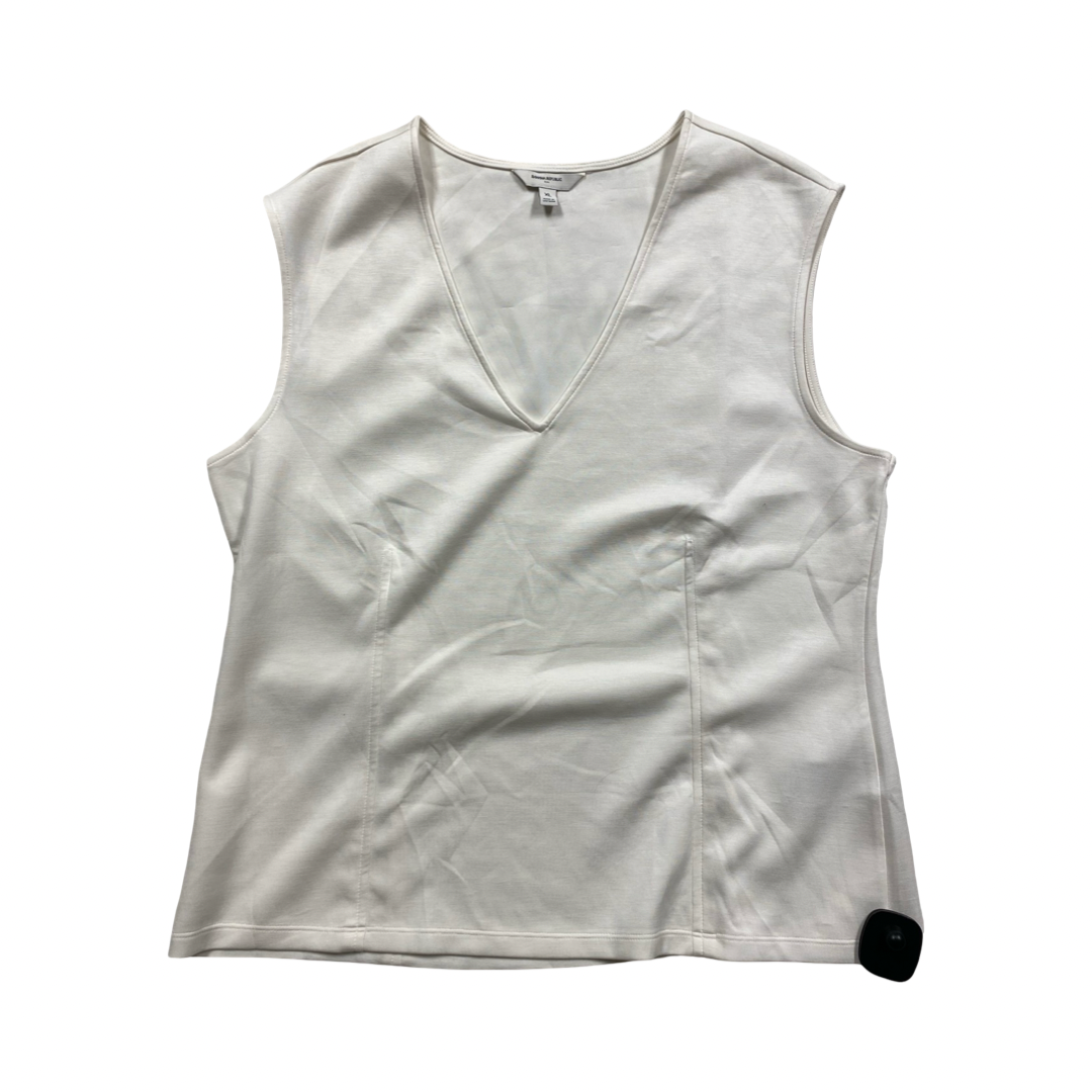 Top Sleeveless By Banana Republic In Ivory, Size:Xl