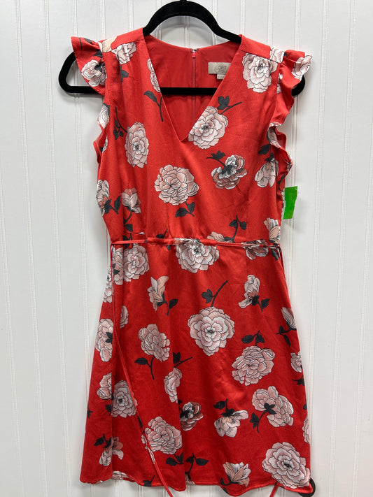 Dress Casual Short By Loft In Red, Size:Xs