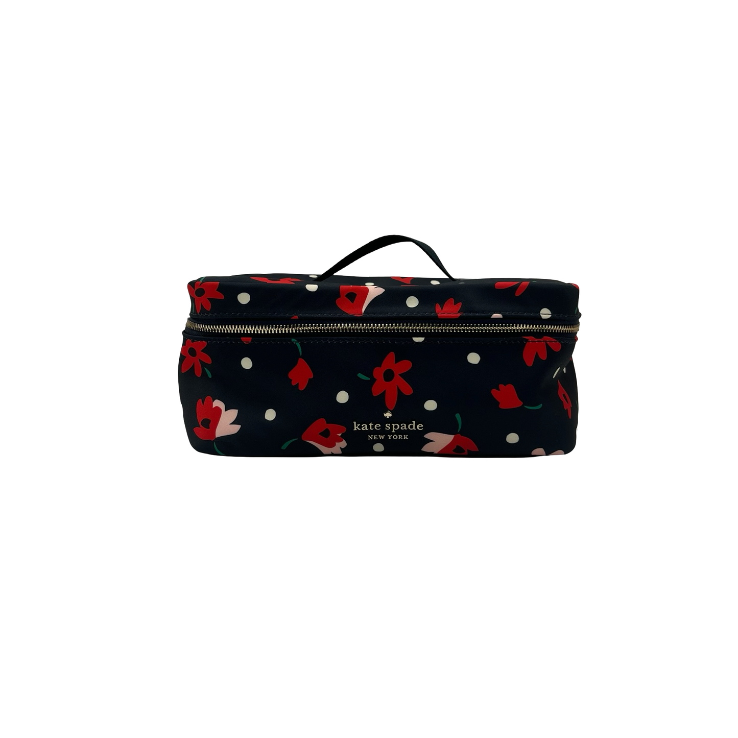 Makeup Bag Designer By Kate Spade In Floral Print, Size:Medium