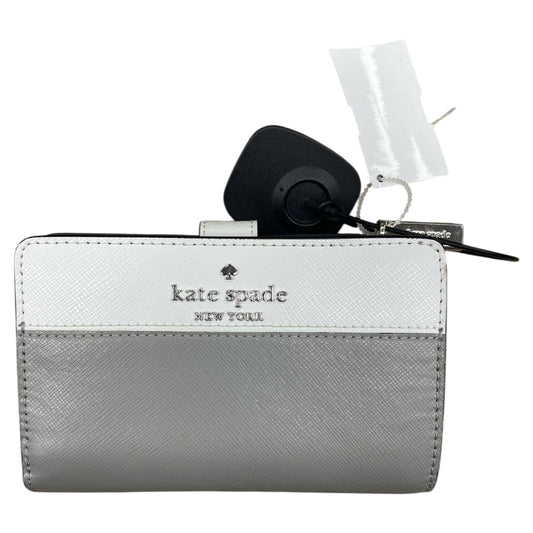 Wallet Designer By Kate Spade In Grey & White, Size:Medium