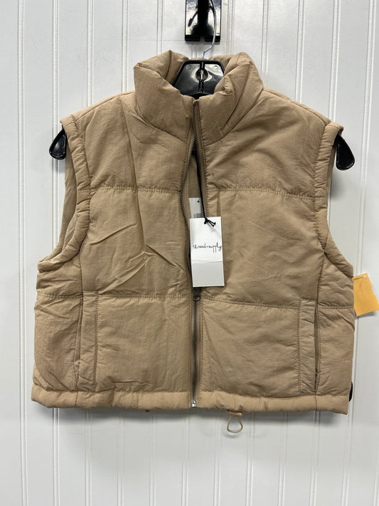 Vest Puffer & Quilted By Thread And Supply In Tan, Size:Xs