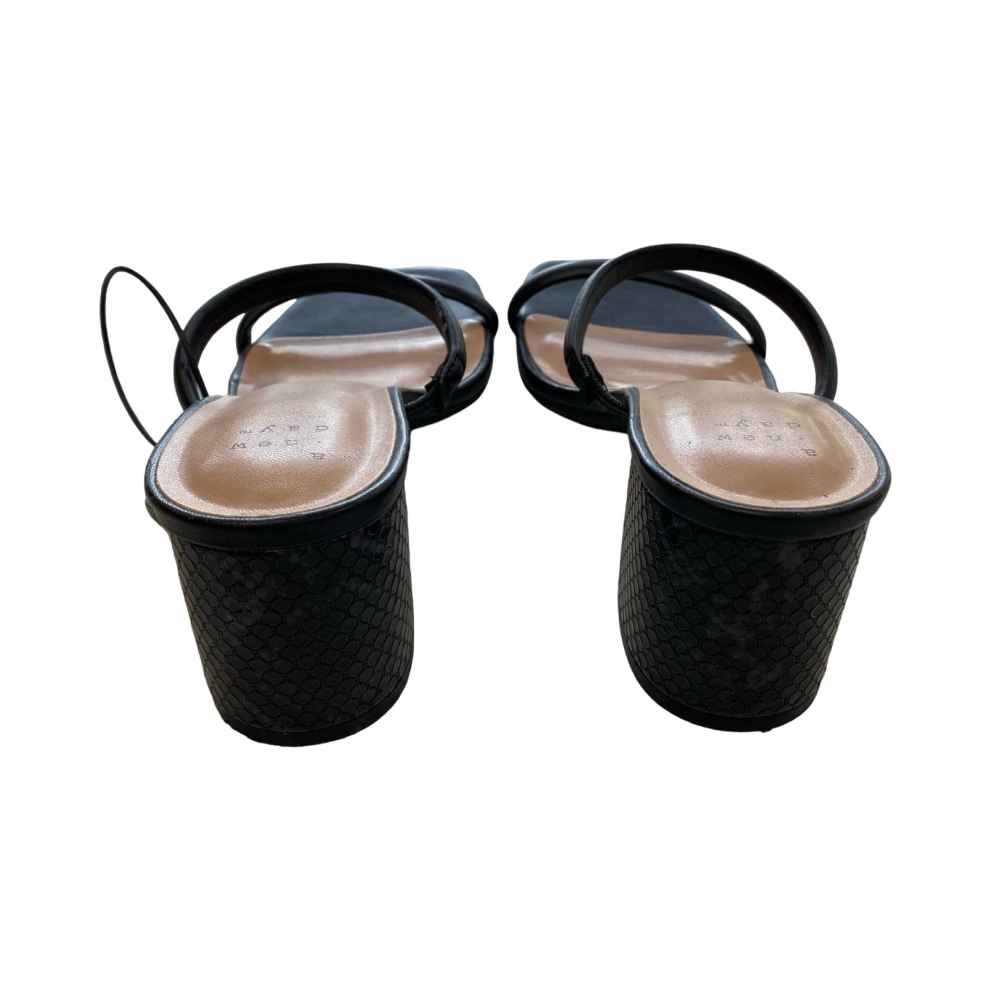Sandals Heels Block By A New Day In Black, Size:7