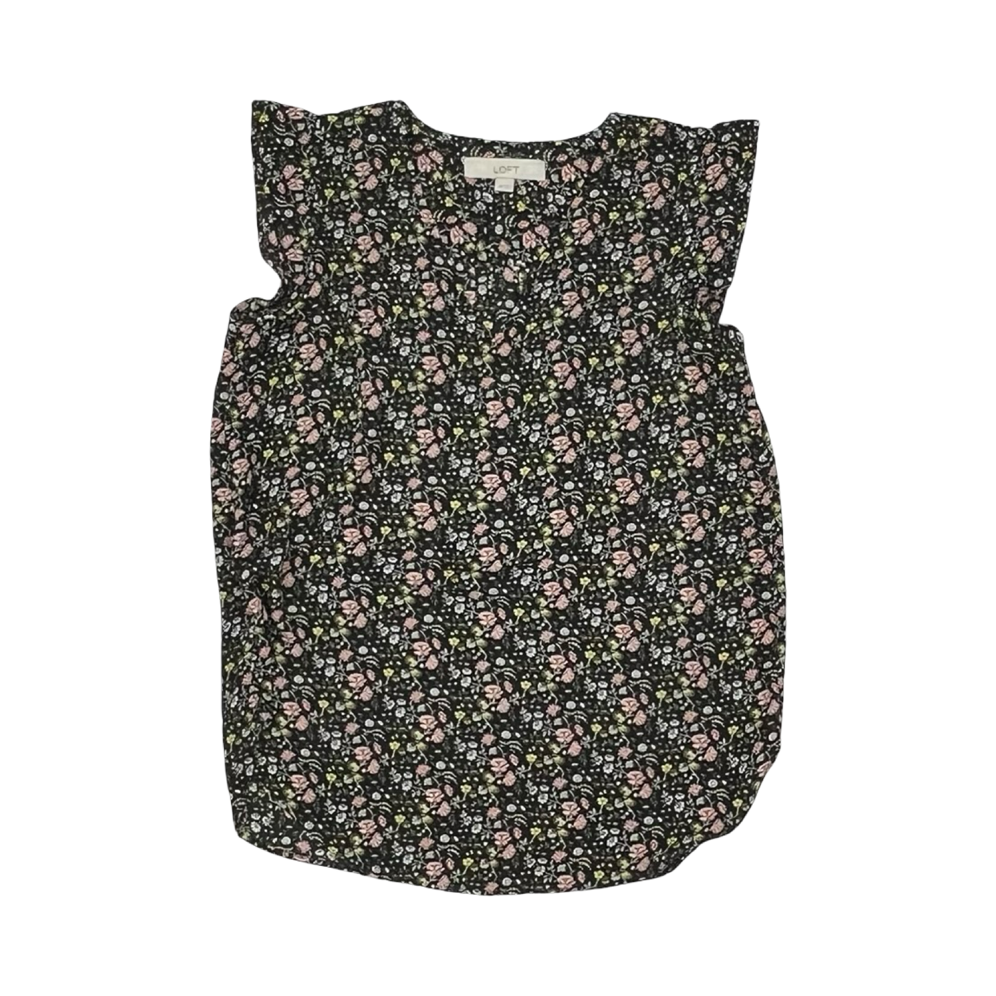Blouse Sleeveless By Loft In Floral Print, Size:Xs