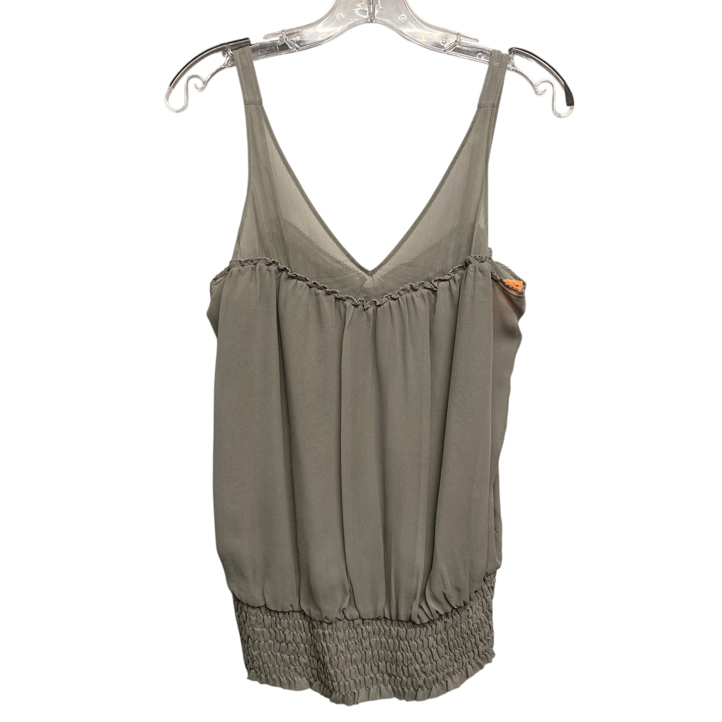 Top Sleeveless By Guess In Taupe, Size:S