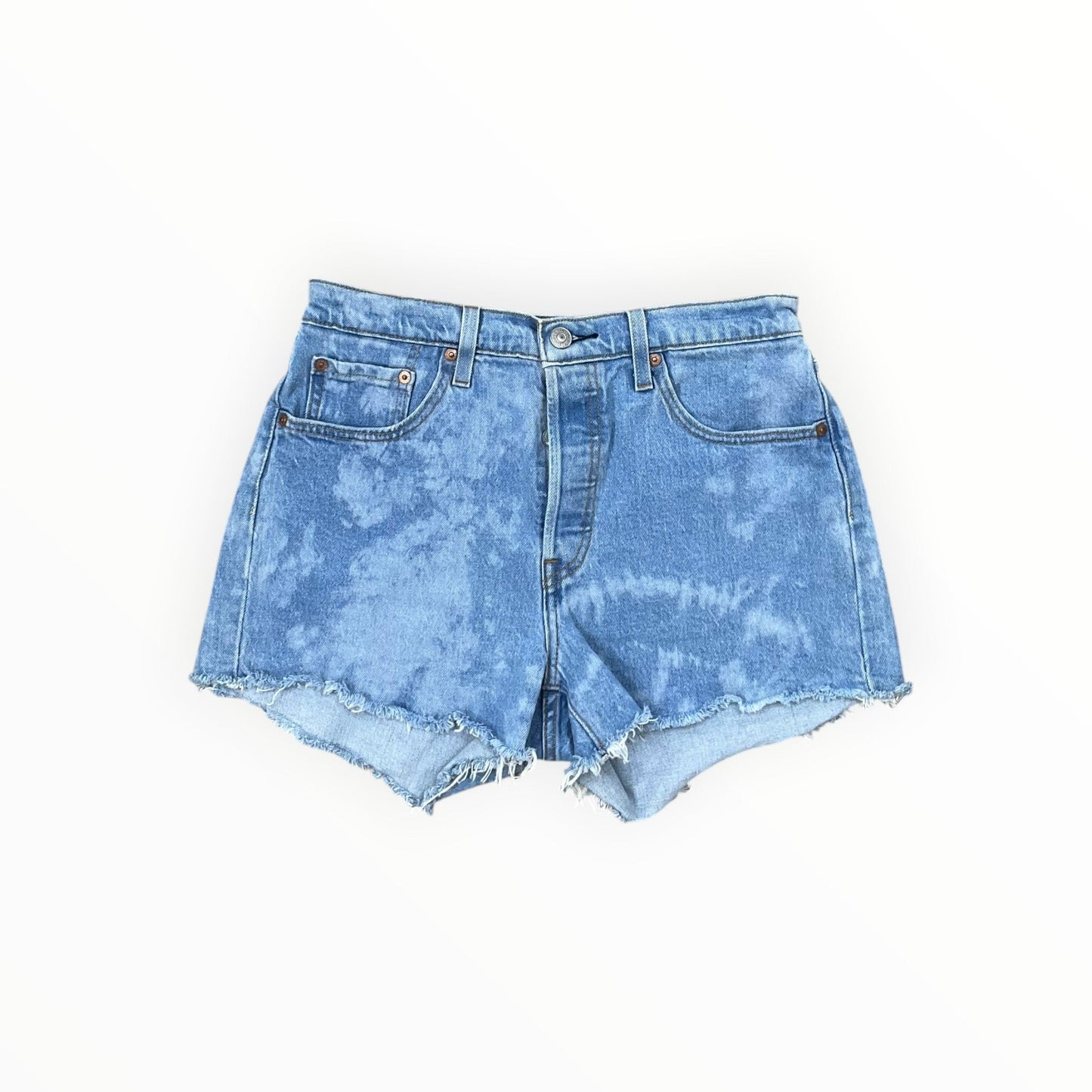 Shorts By Levis In Blue Denim, Size:6