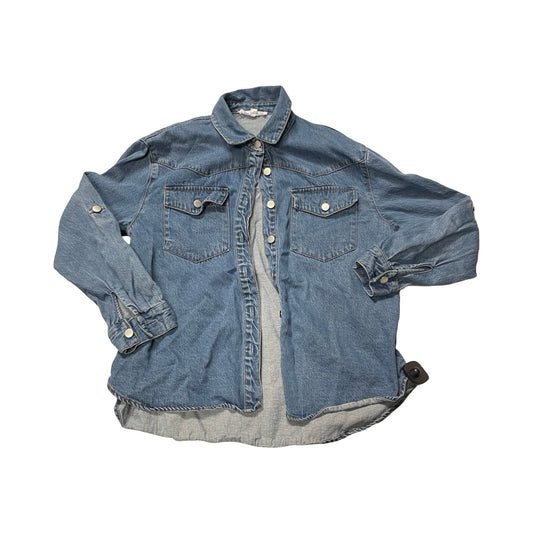 Top Ls By Jane And Delancey In Blue Denim, Size:S