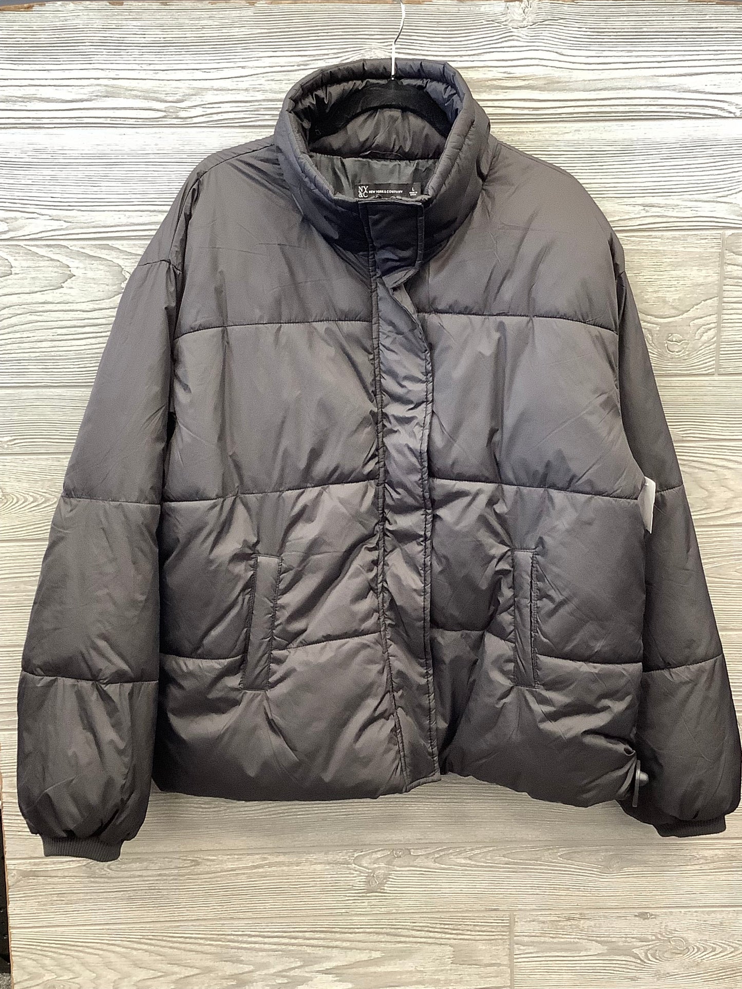 Coat Puffer & Quilted By New York And Co In Black, Size: L