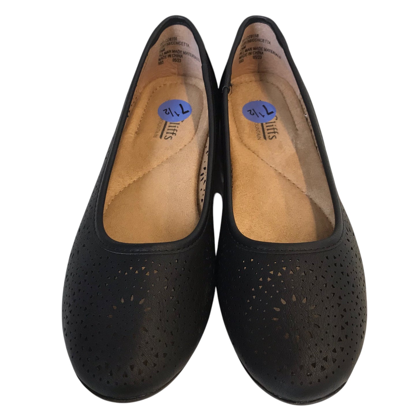 Shoes Flats By Cliffs In Black, Size:7.5