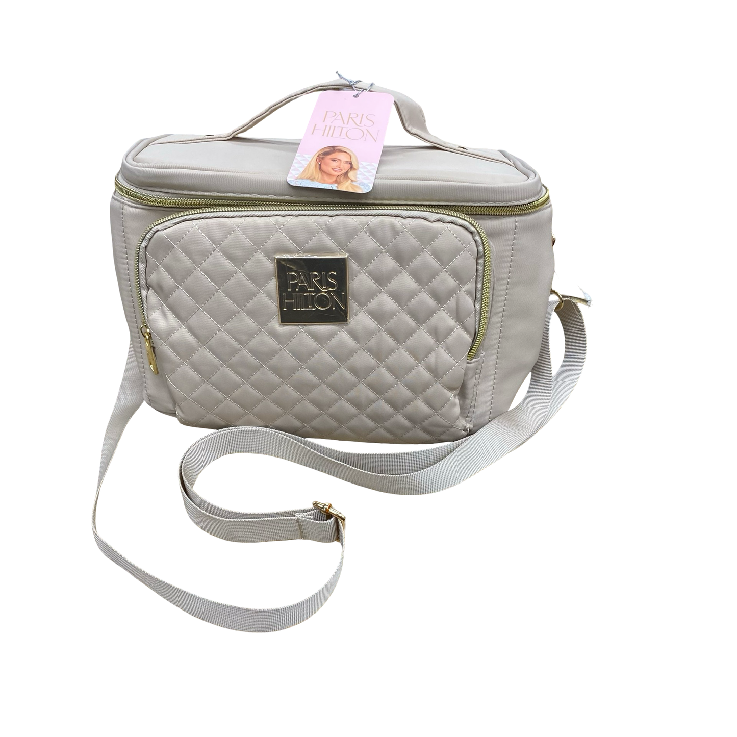 Makeup Bag By Clothes Mentor In Tan, Size:Large