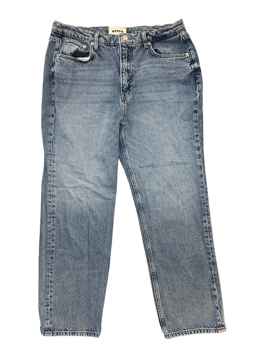 Jeans Straight By Boden In Blue Denim, Size:12