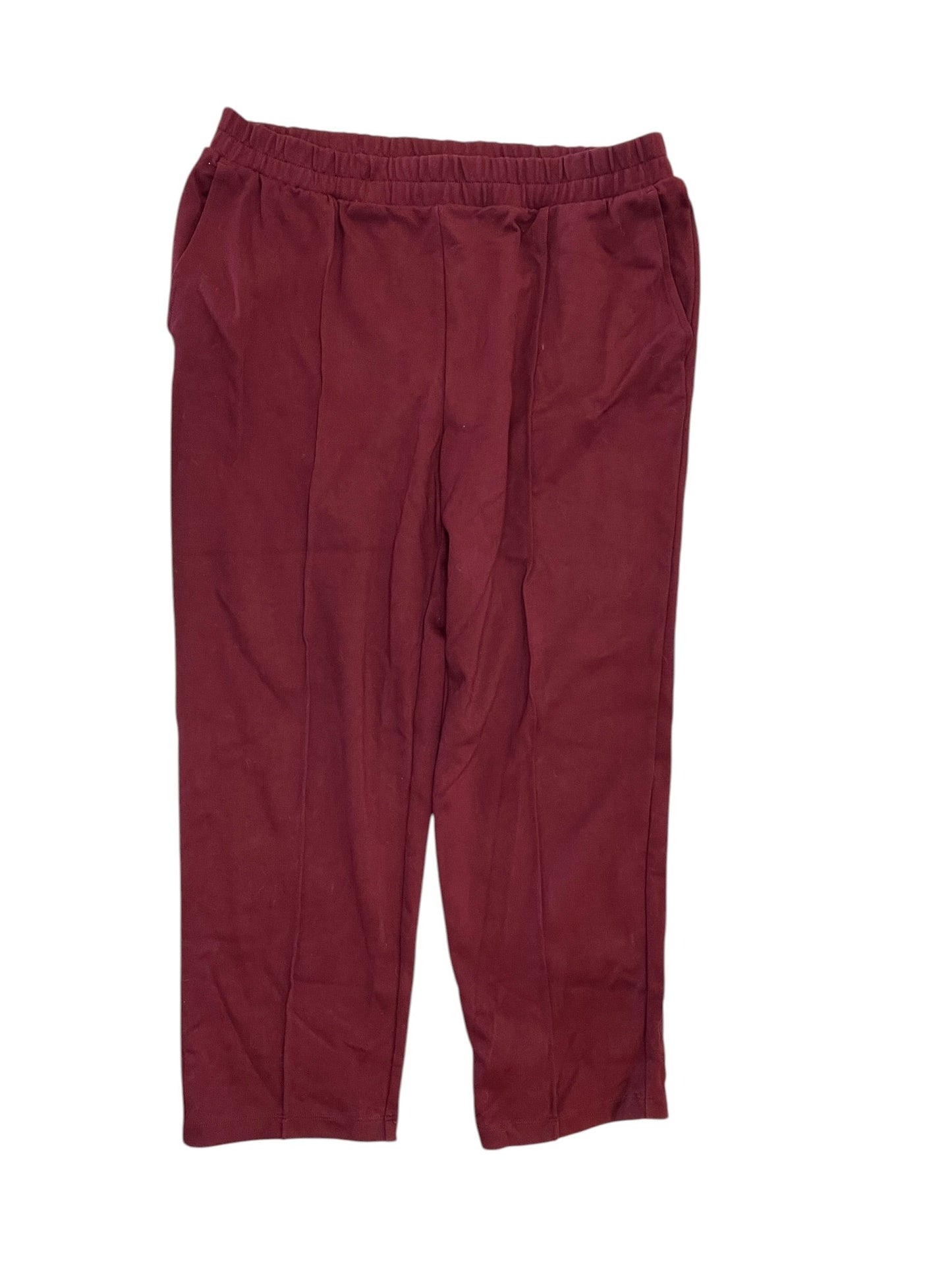 Pants Wide Leg By A New Day In Maroon, Size:L
