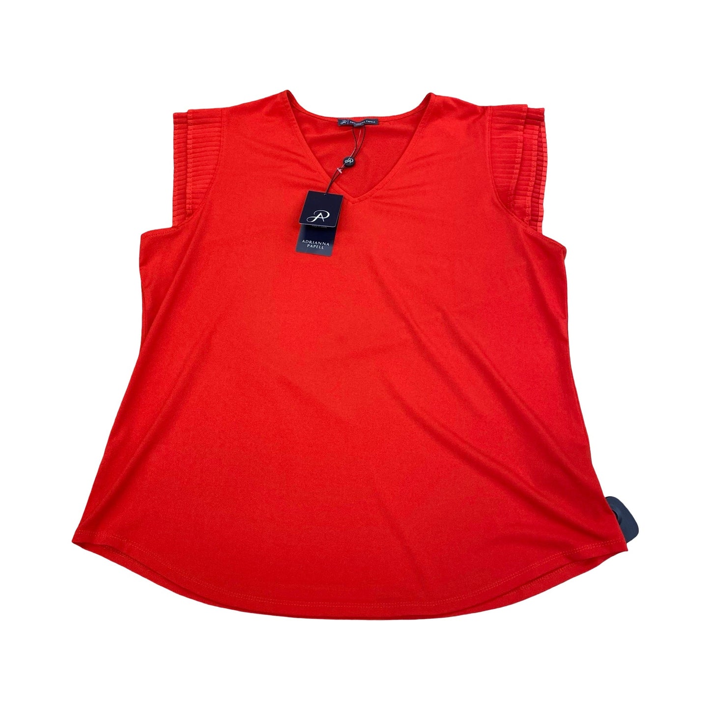 Top Sleeveless By Adrianna Papell In Red, Size:L