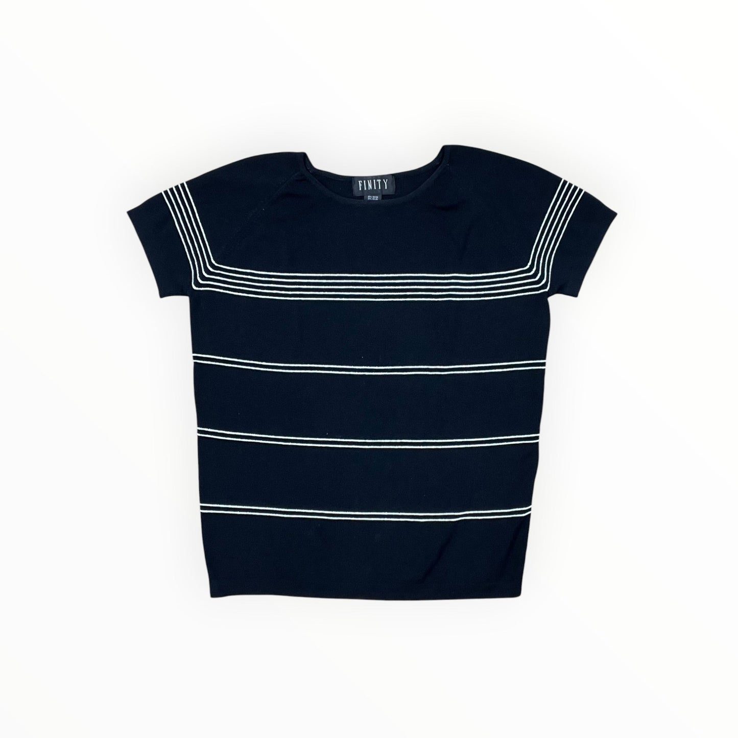 Top Ss By Finity In Black & White, Size:L
