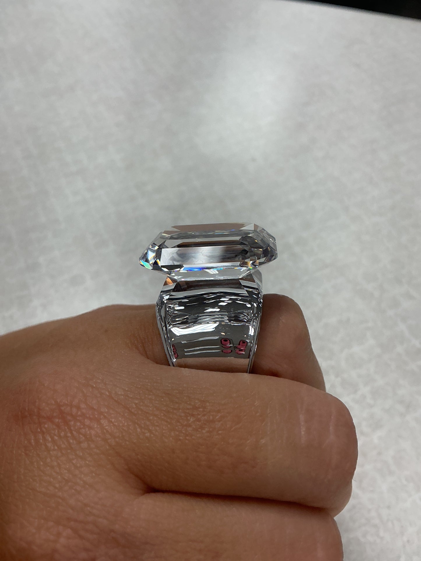 Ring Designer By Swarovski In Clear, Size:6