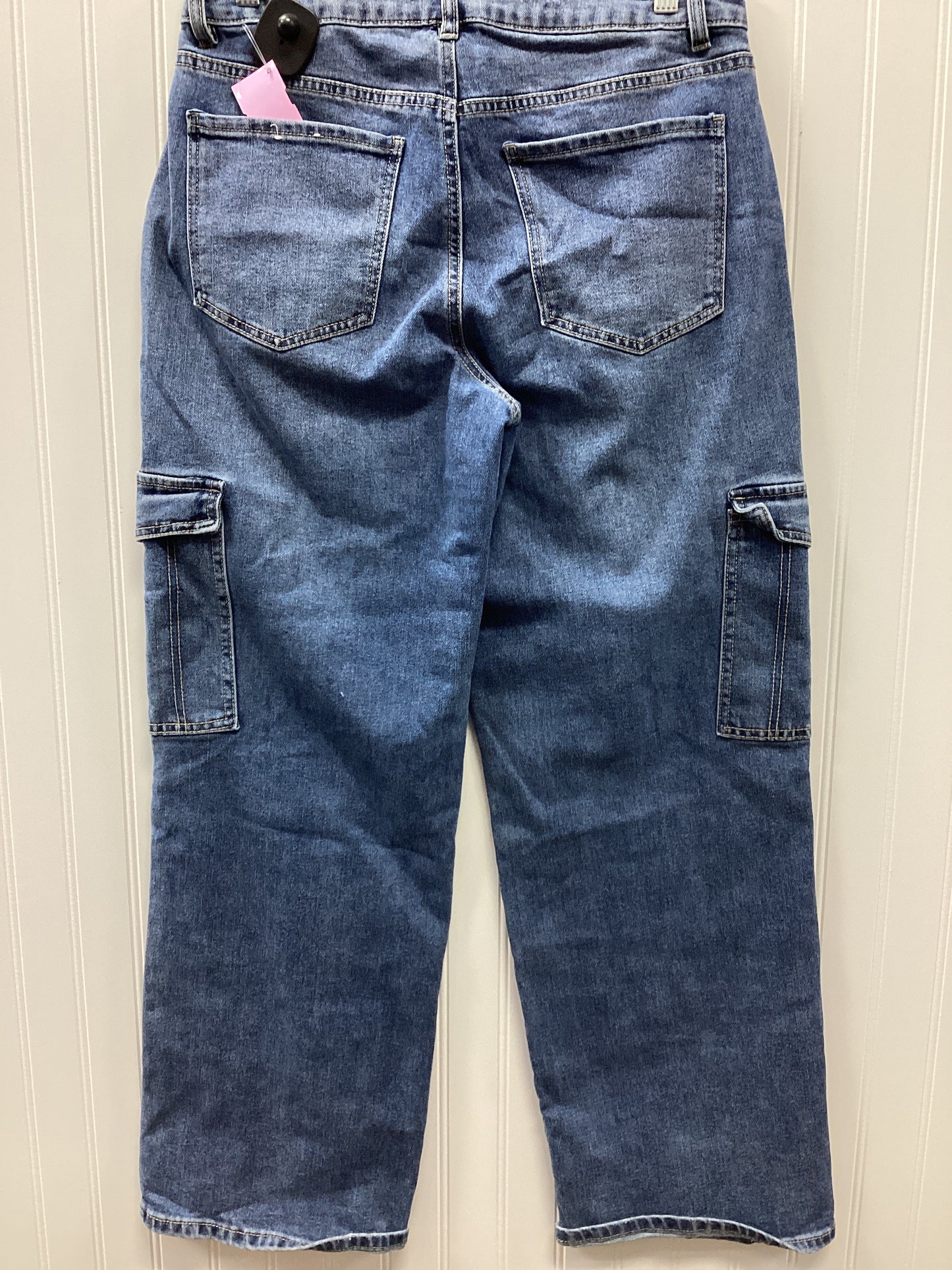 Jeans Wide Leg By D Jeans In Blue Denim, Size:8