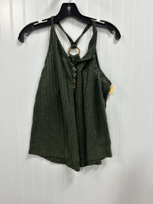 Top Sleeveless By Maurices In Green, Size:L