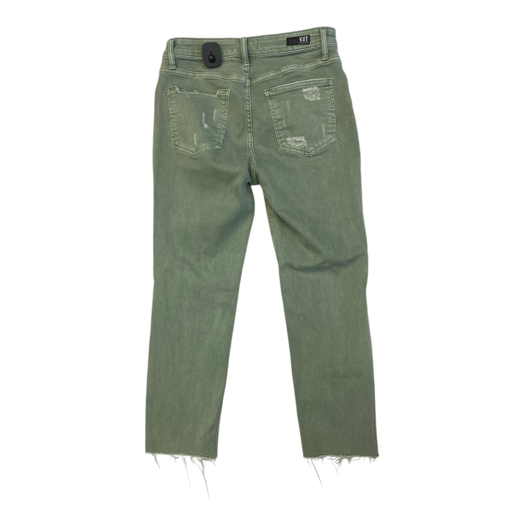 Jeans Straight By Kut In Green, Size:8