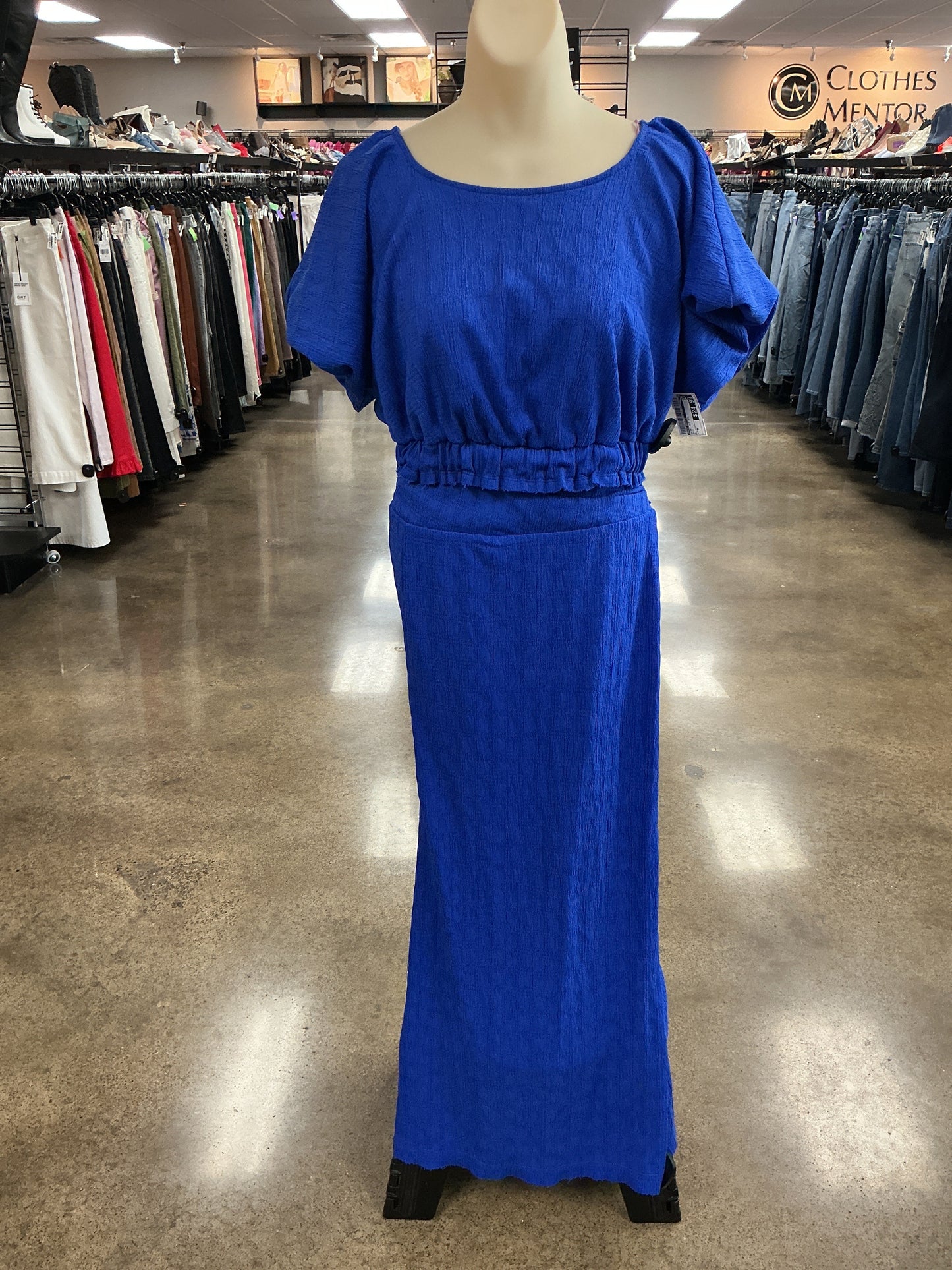 Skirt Set 2Pc By Free People In Blue, Size:M