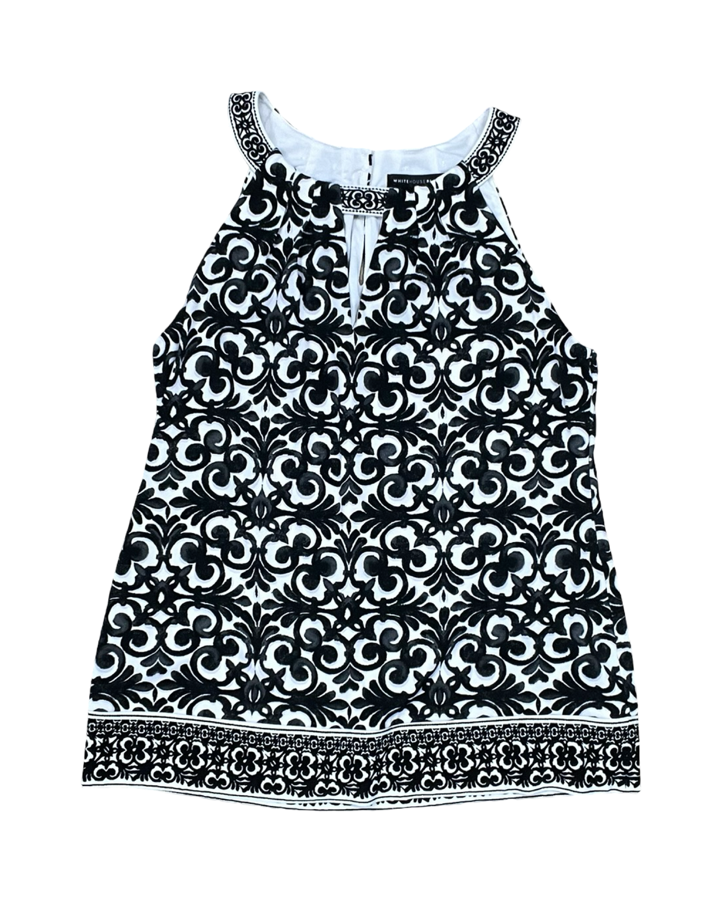 Top Sleeveless By White House Black Market In Black & White, Size:Xs