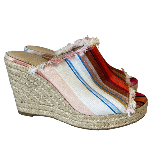 Sandals Heels Wedge By Liverpool In Orange, Size:6
