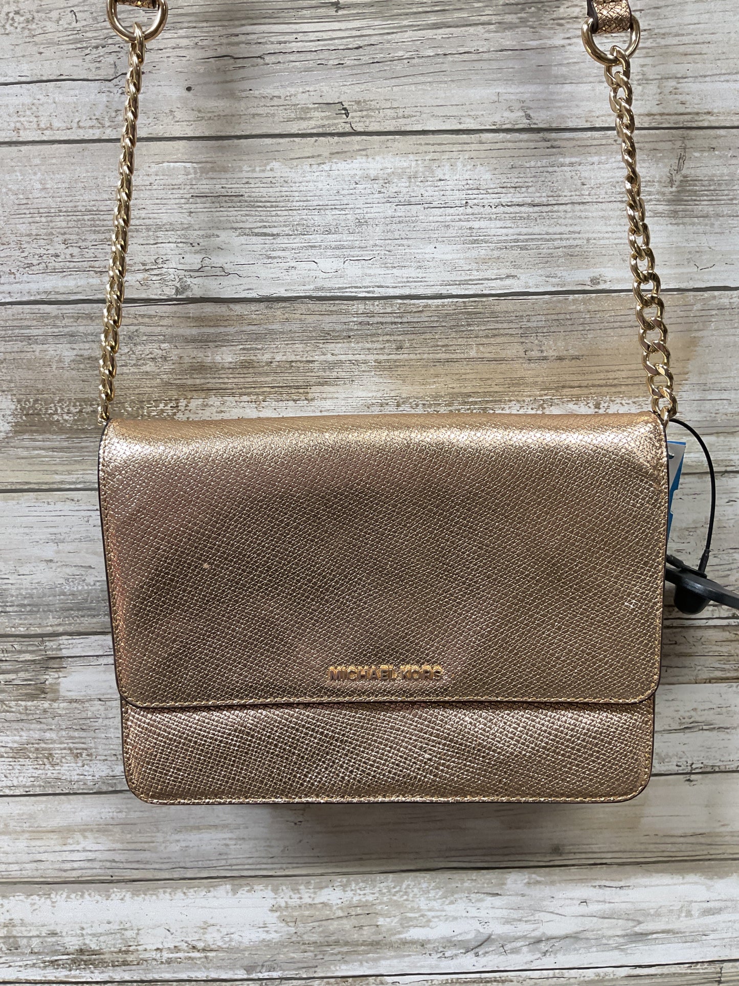 Crossbody Designer By Michael Kors In Rose Gold, Size:Small