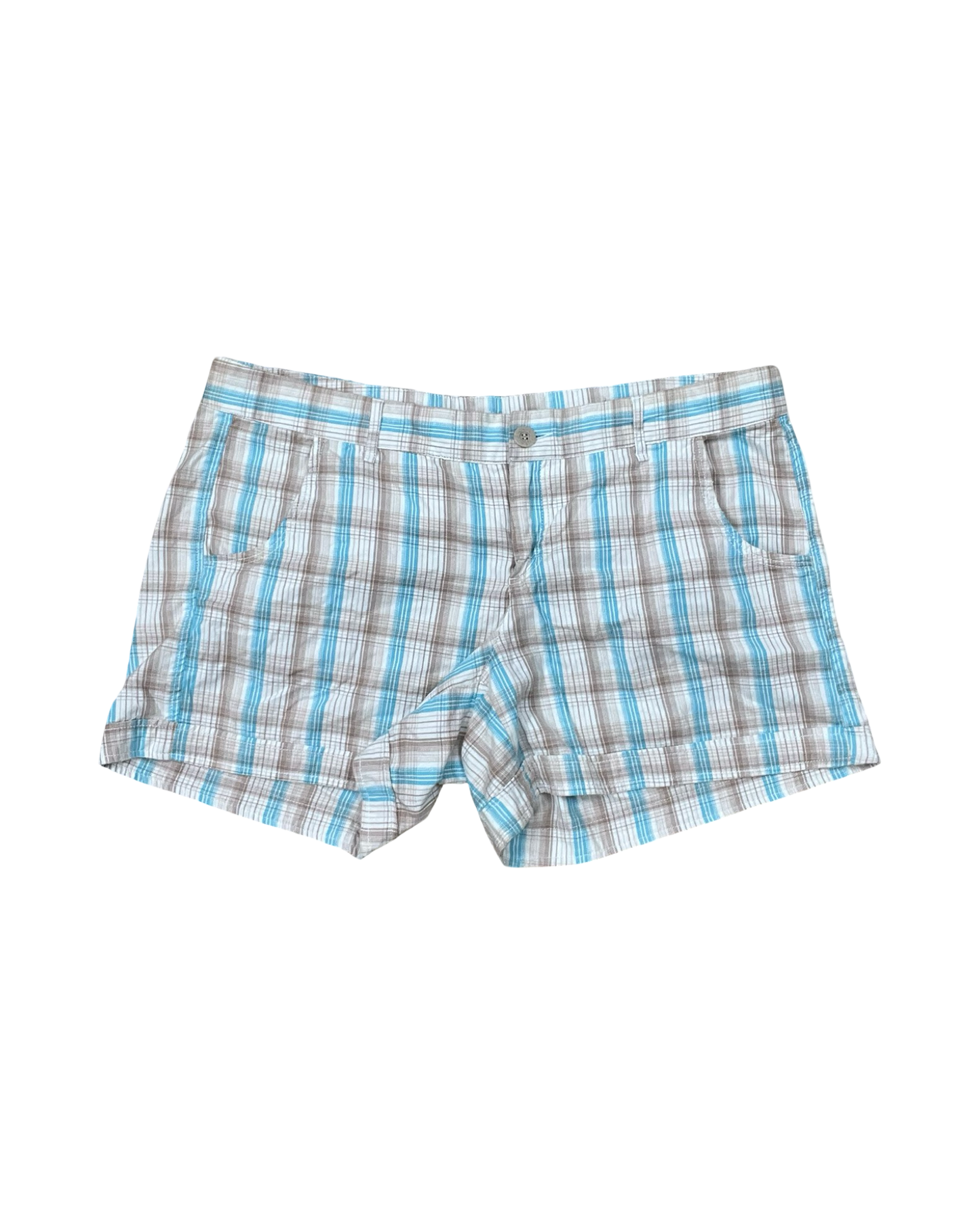 Shorts By Maurices In Blue & Cream, Size:20