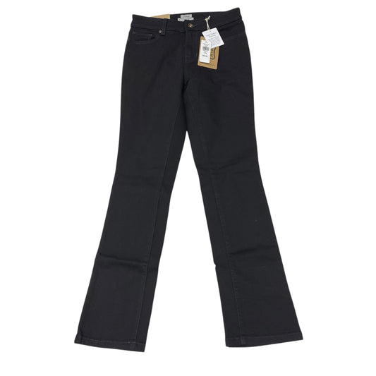 Jeans Straight By L.L. Bean In Black Denim, Size:2