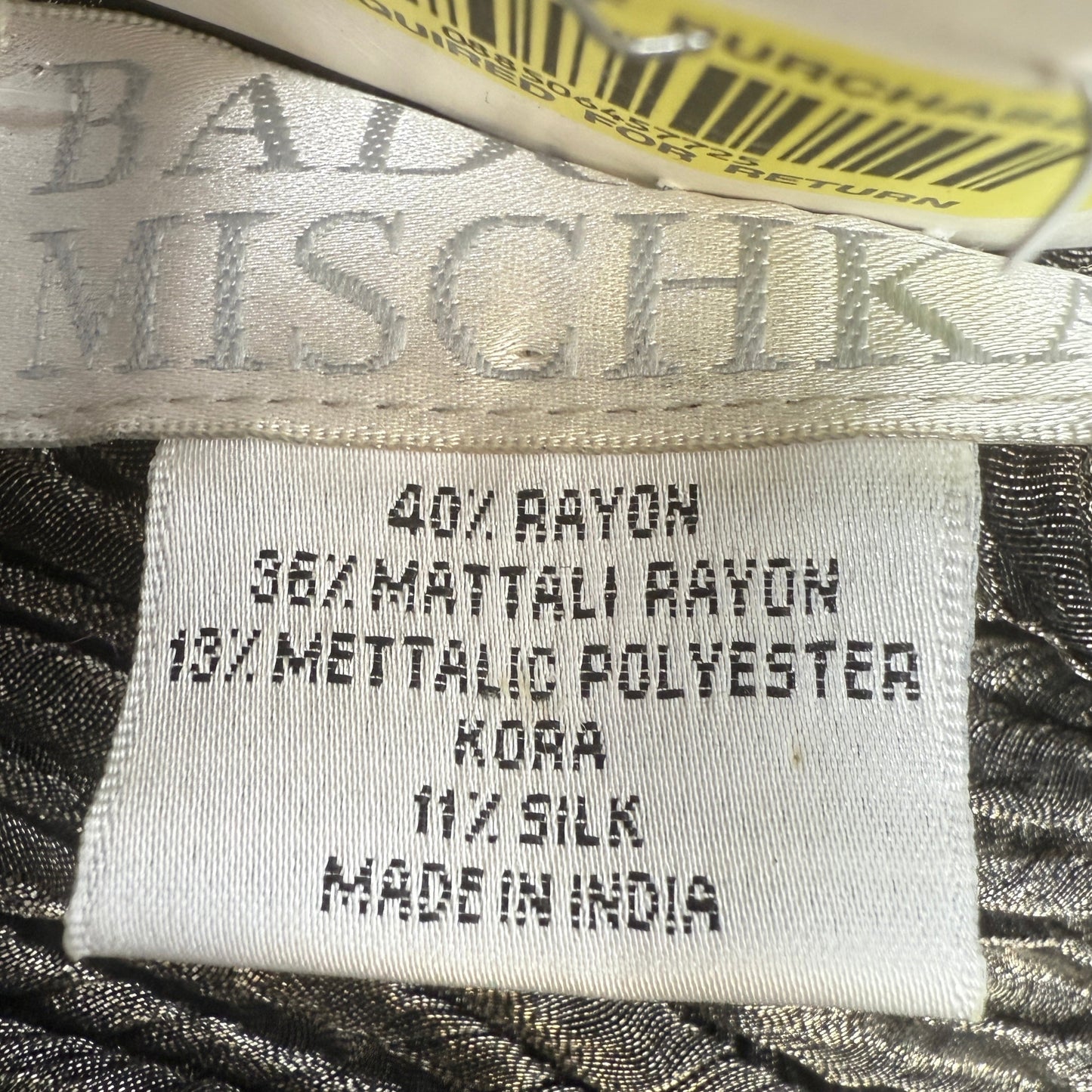 Metallic Silk Blend Kora Wrap By Badgley Mischka