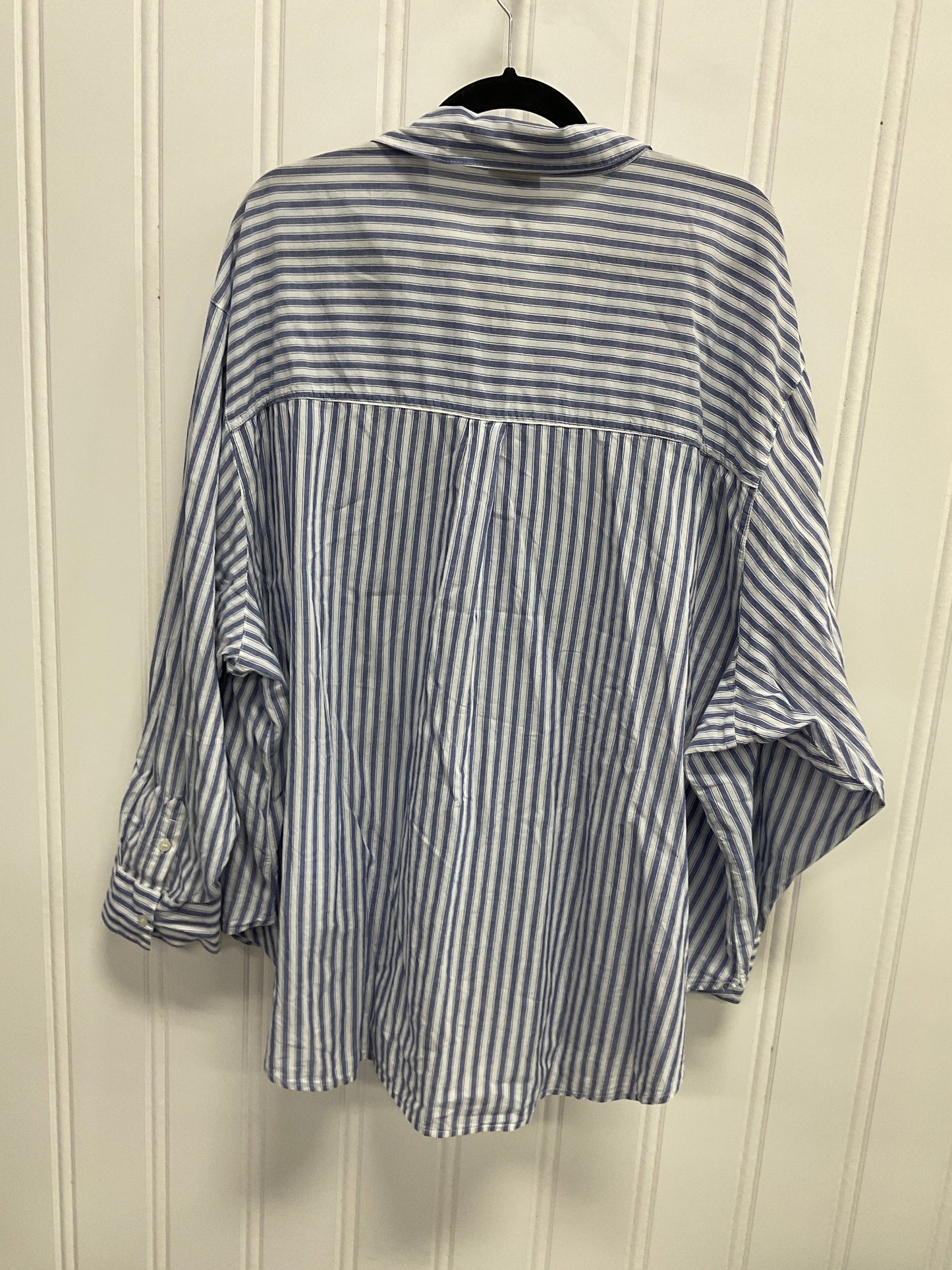 Top 3/4 Sleeve By Ana In Striped Pattern, Size:3X