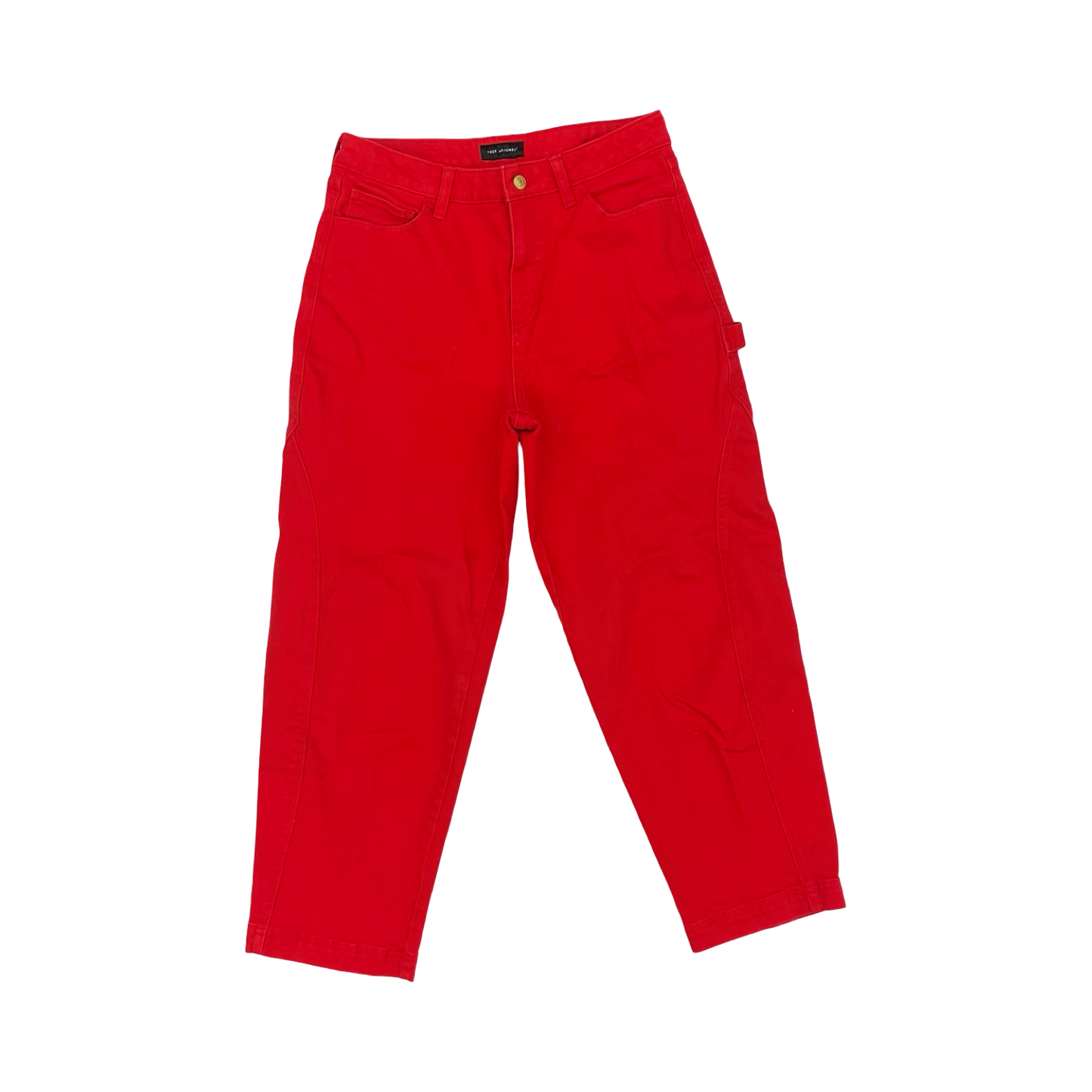 Jeans Wide Leg By Free Assembly In Red, Size: 6