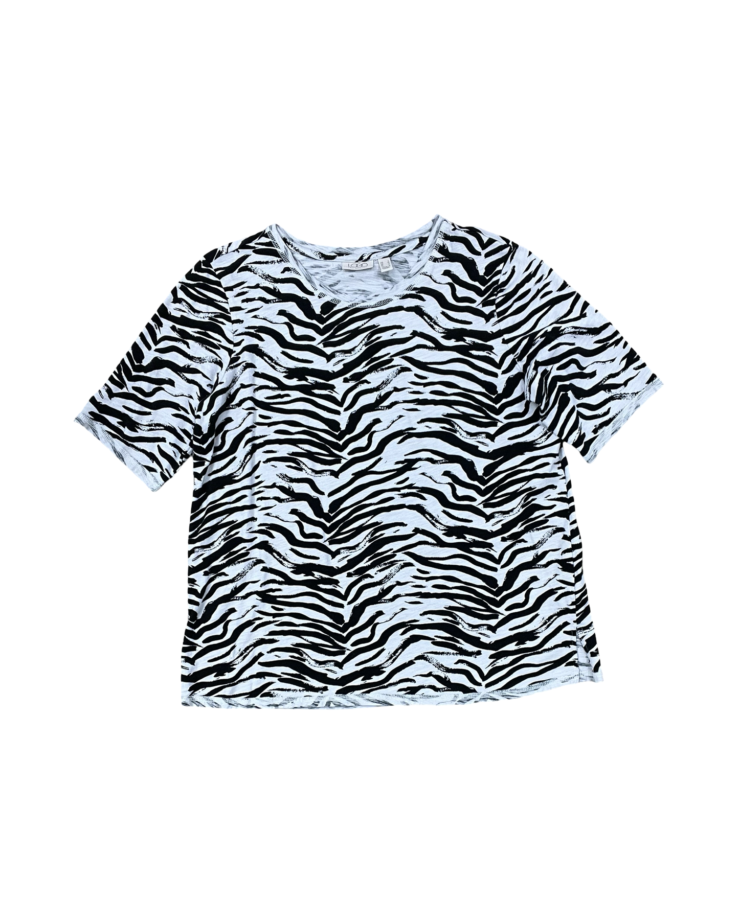 Top Ss By Logo In Black & Grey, Size:S