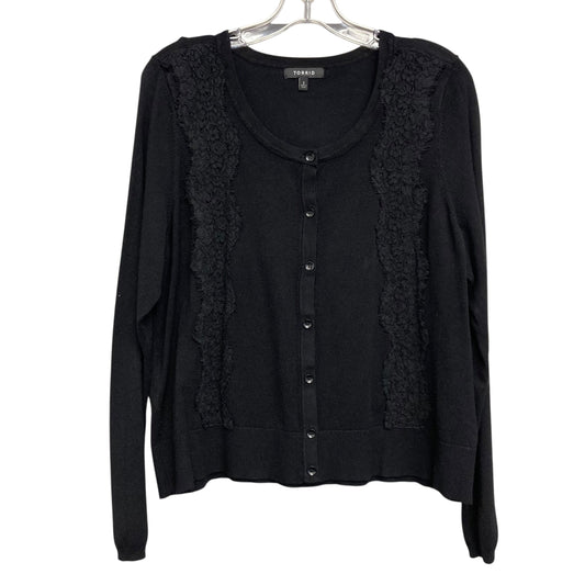 Sweater Cardigan By Torrid In Black, Size:2X