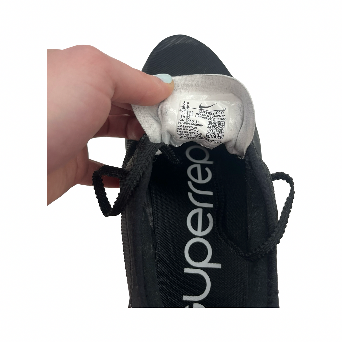 Shoes Athletic By Nike In Black, Size:7.5