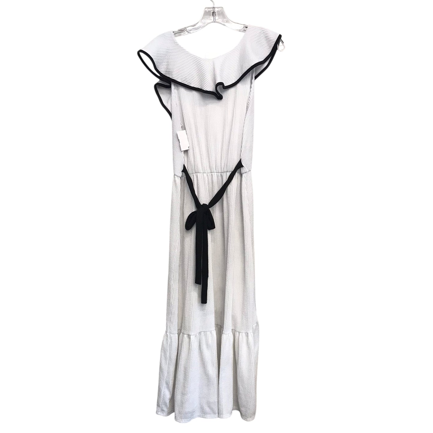 Dress Casual Midi By Caution To The Wind In White, Size:L