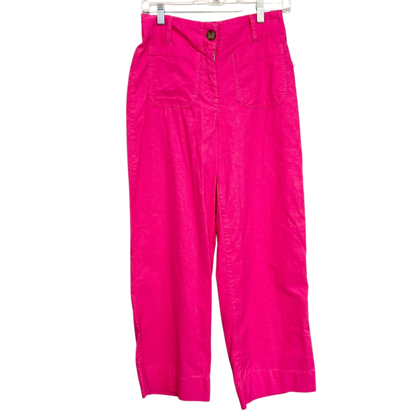 Pants Wide Leg By Nicole Miller In Pink, Size:2