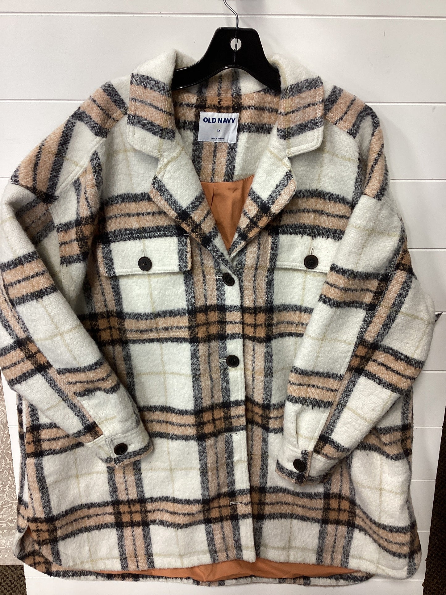 Coat Other By Old Navy In Plaid Pattern, Size:3X