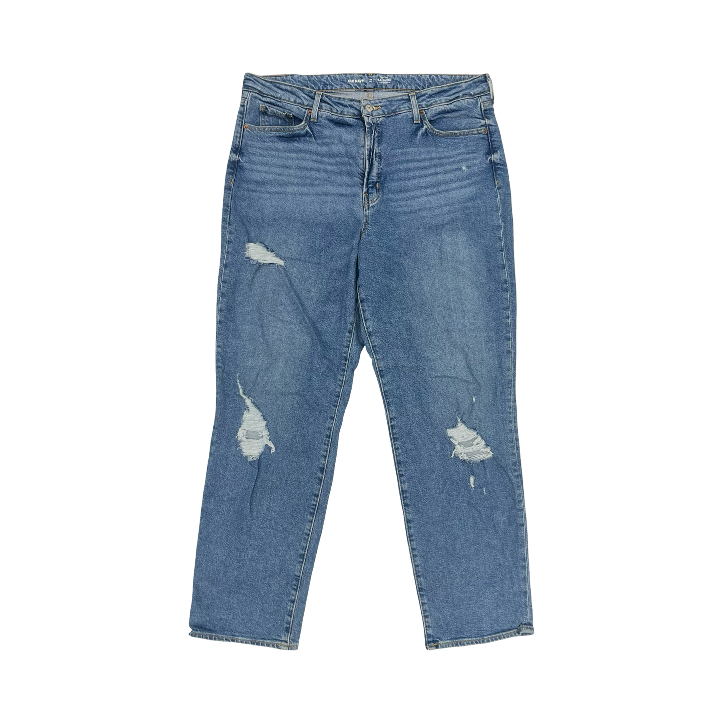 Jeans Straight By Old Navy In Blue Denim, Size:18
