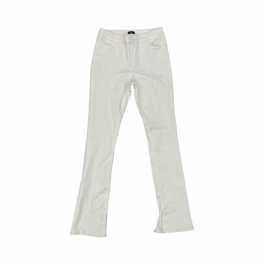 Jeans Flared By Express In White Denim, Size:10L