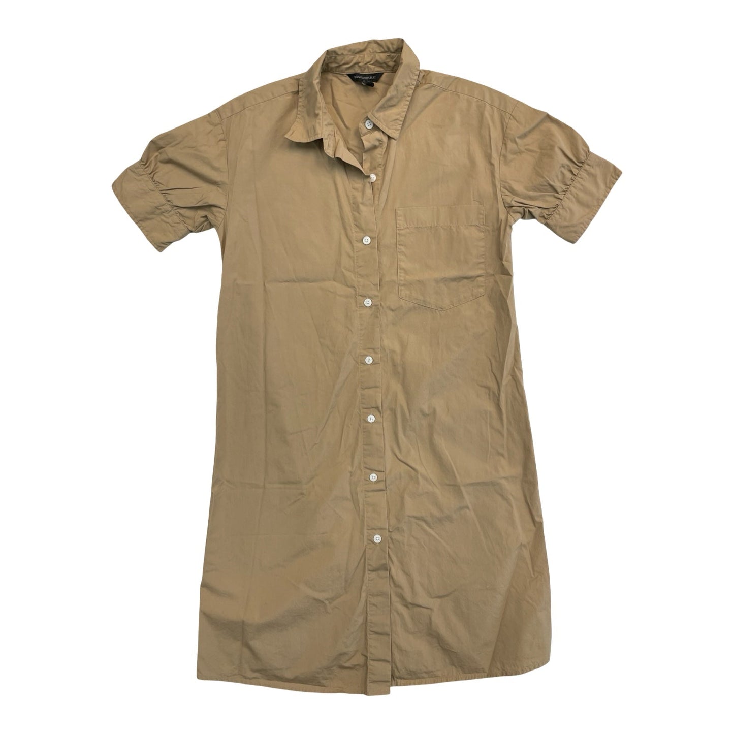 Dress Casual Midi By Banana Republic In Tan, Size:S
