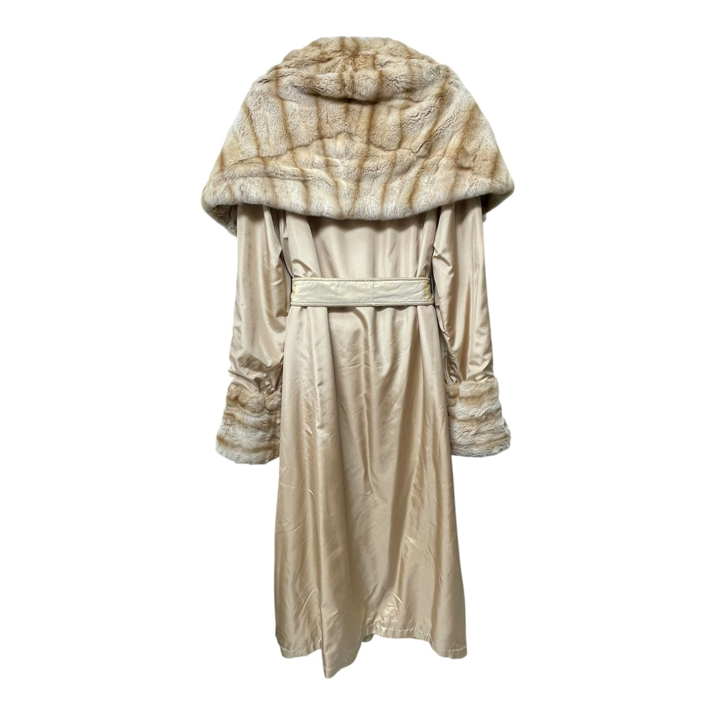 Reversible Coat Luxury Designer By Fendi In Tan, Size: M/L