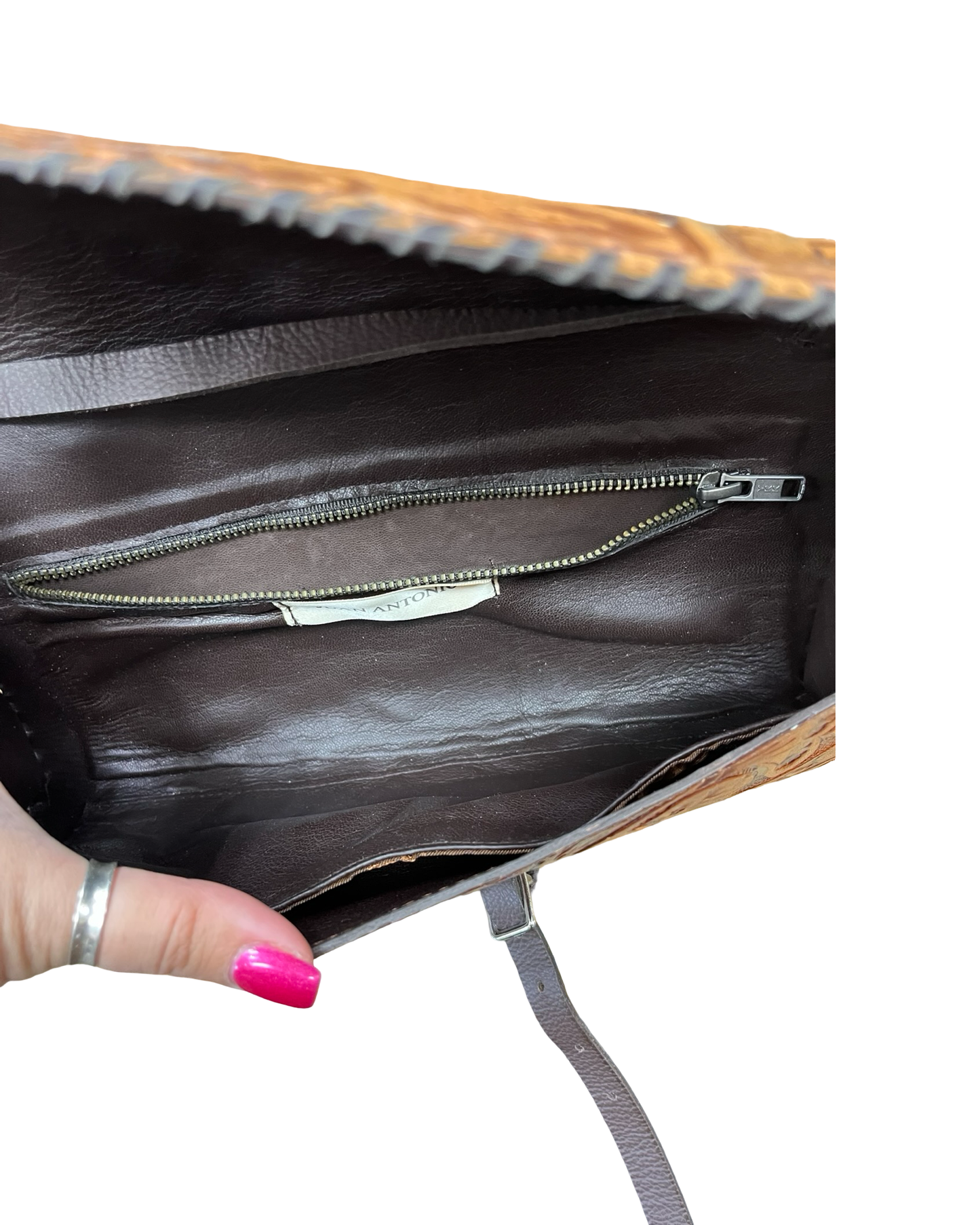 Crossbody By Clothes Mentor In Brown, Size:Medium