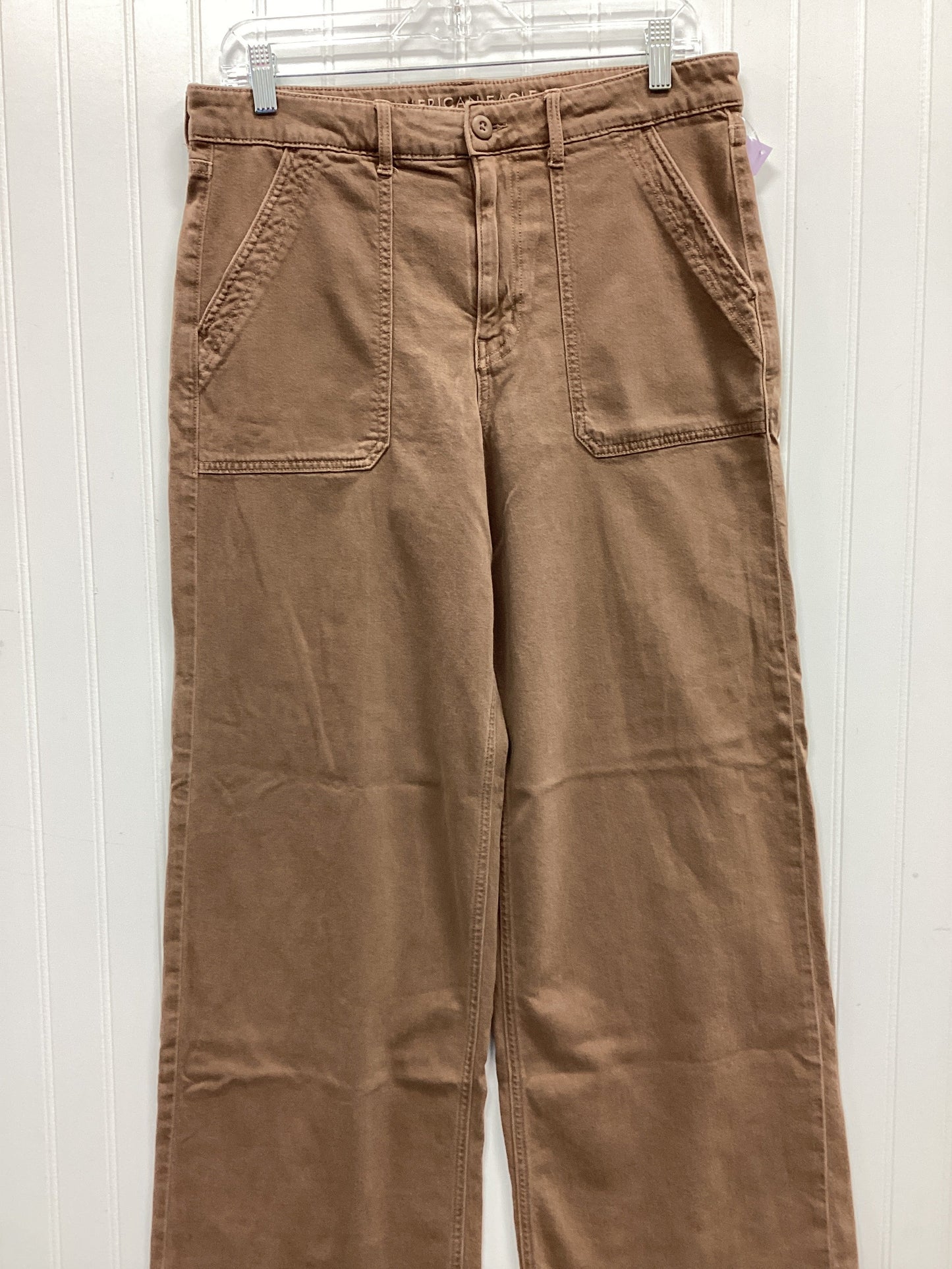 Jeans Wide Leg By American Eagle In Brown, Size:12