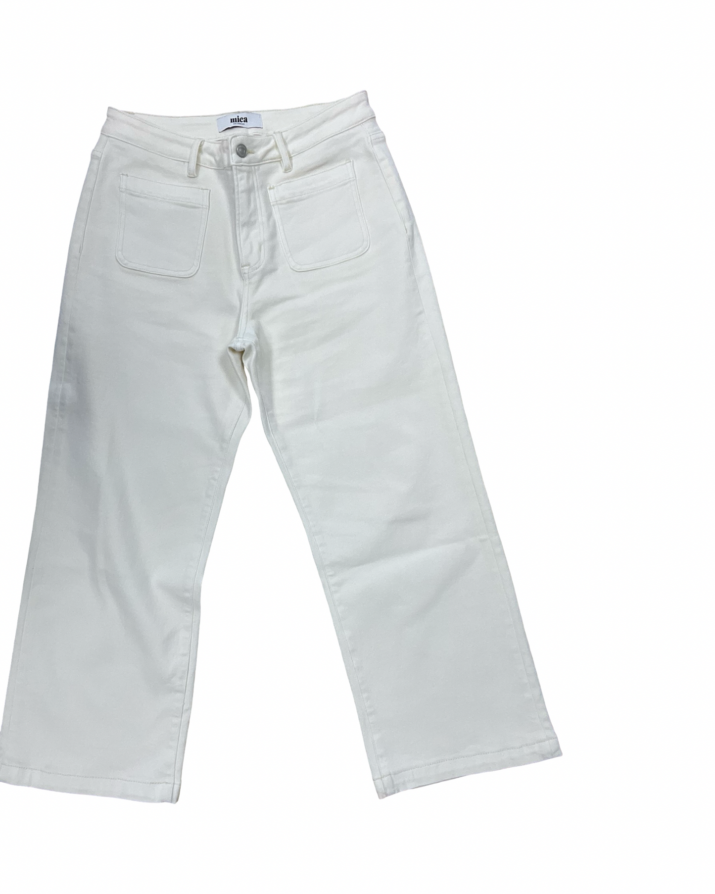 Jeans Wide Leg By Clothes Mentor In Cream, Size:10